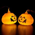 Indoor Outdoor Halloween Christmas Ornaments LED Pumpkin String Lights