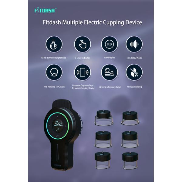 6 Size Cups and Remote Control Vacuum Therapy Machine for Pain Relief Button Function
