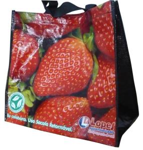 Wholesale Durable 120g PP Woven Shopping Bags, Eco-friendly Reusable Carrier Bag With Berry Photos from china suppliers