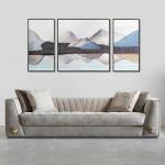 Solid Wood Chesterfield Sofa Set Leather 1.25x0.75m Luxury Living Room Furniture