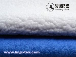 Wholesale Soft handle suede fabric with lamb wool back for woman dress and other apparels from china suppliers