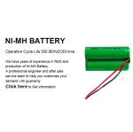 1700mah AA Nimh Rechargeable Battery Pack 3.6V Nimh Battery