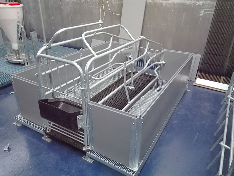 Steel Farrowing crate with galvanized steel materials customized size
