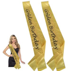 Wholesale Yellow / Black Custom Award Ribbons Smooth Surface Hot Stamping Printing from china suppliers