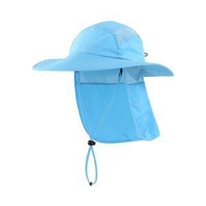 Wholesale Hiking Neck Cover 55cm Fisherman Bucket Hat Digital Printed from china suppliers