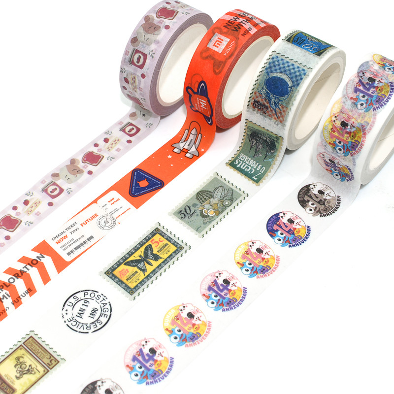 Beautiful Cute Kawaii Japanese Washi Tape Custom Printed Masking Tape For Child