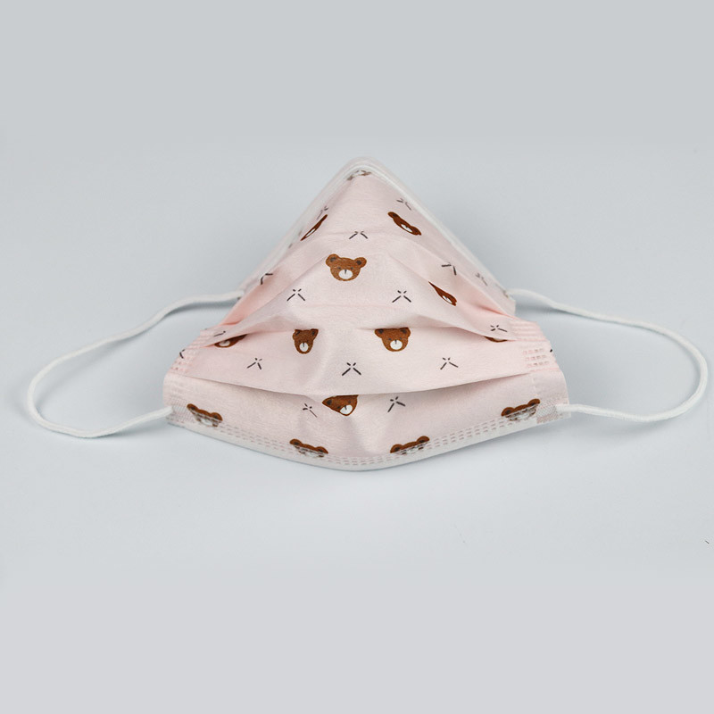 Cute Printed 3 Layers Kids Disposable Face Mask