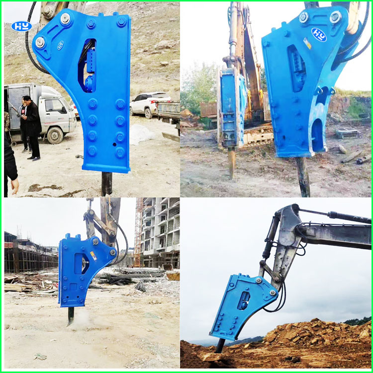 18 Ton Skid Steer Loader Hammer 42crmo Chisels Jack Piling Breaker