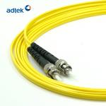 9/125 Singlemode ST To ST Patch Cord 3M PVC Duplex Yellow Fiber Optic Cable