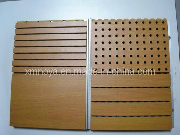 Fireproof Wooden Acoustic Sound Absorption Perforated Interior Wall Decorative