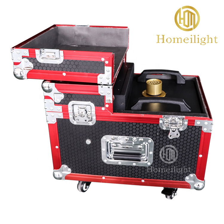 Stage Dual Red Black 600w Haze Fog Machine With Remote Control And RGB LED Customized