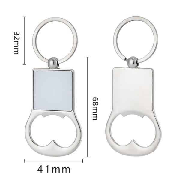 Father Day Gift Custom Promotion Gift Opener Keychain Sublimation Blank Bottle Opener Keychain