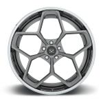 Alloy Rims 21 Gloss Black Customized Alloy Rims Audi Q7 / 22 inch 2-PC Forged