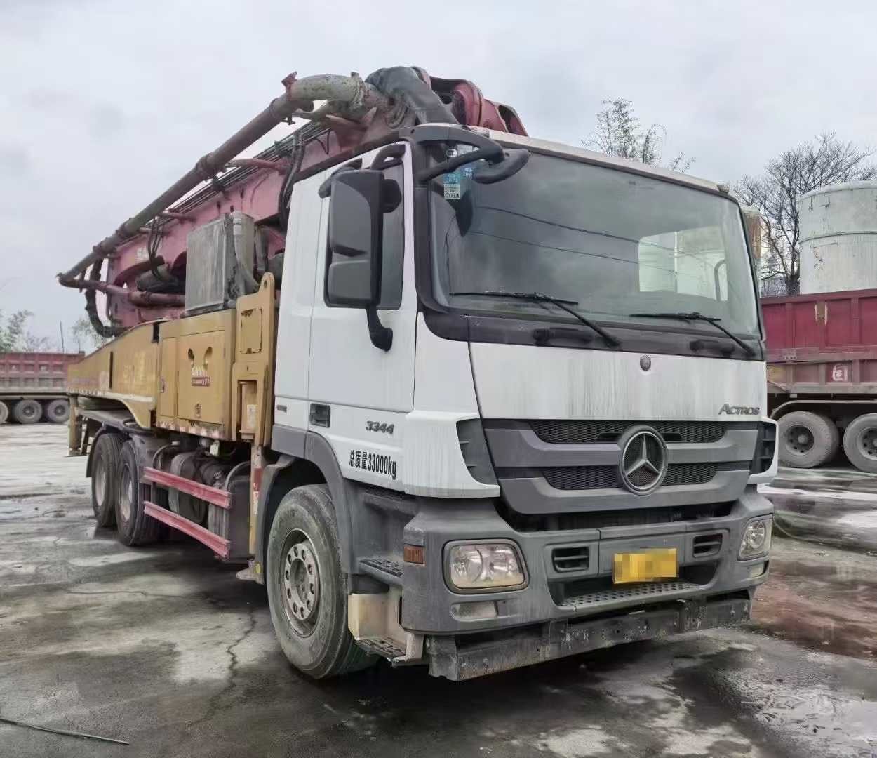 2018 Sany Heavy Industry 47m concrete pump truck installed with Mercedes-Benz chassis engineering machinery