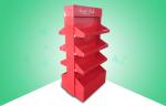 Four Shelve POP Cardboard Display , recycled cardboard retail displays