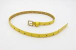 Light Gold Buckle Childrens Leather Belts , PU Leather Belts 1.3cm Width With