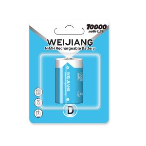 Wholesale REACH Approval LR20 Rechargeable Batteries 10000mAh D Size Nimh Battery from china suppliers
