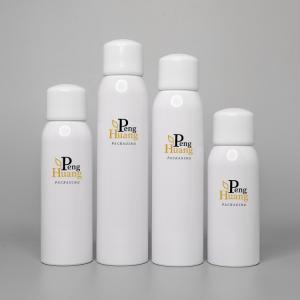 Wholesale Plastic PET Sunscreen Spray Bottle OEM White Airless Pump Cap 120ml 180ml 200ml from china suppliers