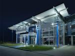 Glass Curtain Modern Car Showroom , 4s Car Trade Giant Showroom Q345b Q235b