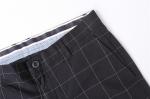 100% Cotton Chino Plaid Shorts Outfit Men Navy Black For Sports