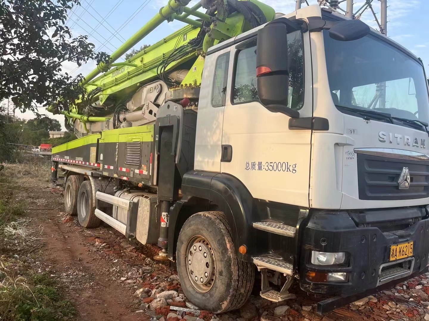 49M Zoomlion Company Made ZLJ5350THBKE Used Concrete Pump Truck