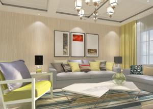 Wholesale Stripes Grey and White Pink Modern Removable Wallpaper Home Decoration Eco - friendly from china suppliers
