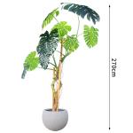 Durable Furniture Pot Artificial Monstera Plants For Garden