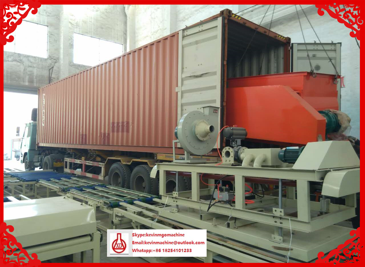 Magnesium Oxide Board Production Line for Mgo / Mgcl / Fiber Glass Mesh Raw Material