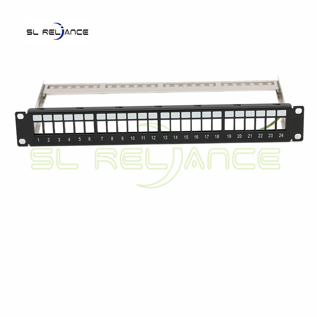 Blank FTP Keystone Jack Patch Panel Cat5e Cat6 Cat6a Patch Panel 24 Port
