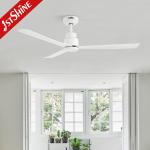 Noiseless DC Motor Indoor Ceiling Fan 5 Speeds 3 Colors Change Light
