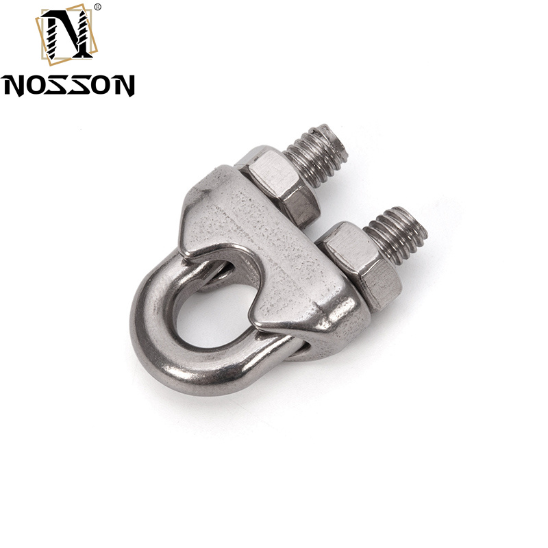Double Pipe Clamps DIN741 for General Industry Manufacturing Customized Support OEM Stainless Steel Wire Rope Clip