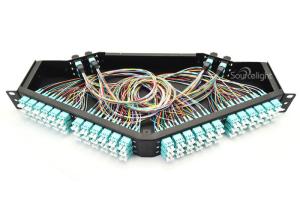 Wholesale Mpo - Lc Mpo Panel Om3 0.9mm 144 Ports Cold Rolled Steel Sheet Mpo Cassette from china suppliers
