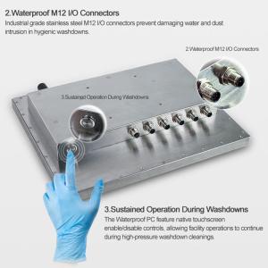 Wholesale Fanless 15 Inch IP69K 304 Stainless Steel Panel PC For Food Industry from china suppliers