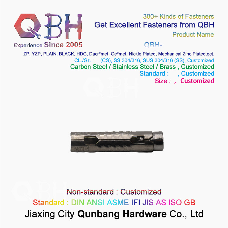 304 Stainless Steel Expansion Bolt M6-M10 Custom Hardware High Tensile Stainless Steel Bolts