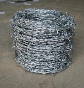 Wholesale Galvanized Reverse Twist Barbed Wire Fence Hot Dip Galvanized BWG14xBWG14 from china suppliers