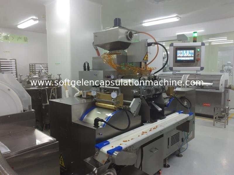 Electric Driven Softgel Encapsulation Machine , Fish Oil Softgel Filling Machine