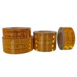 Yellow Metallized Saudi Arabia SASO 2913 Reflective Tape For Vehicle Truck