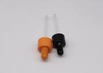 Orange Glass Pipette SGS Glass Oil Dropper 15mm
