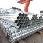 Round Q215A Q215B Galvanized Steel Pipe Tubing 1.2-15.7mm Thickness