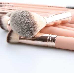 Wholesale Complete Face And Eye Cosmetic Makeup Brush Set Champagne Gold Color from china suppliers