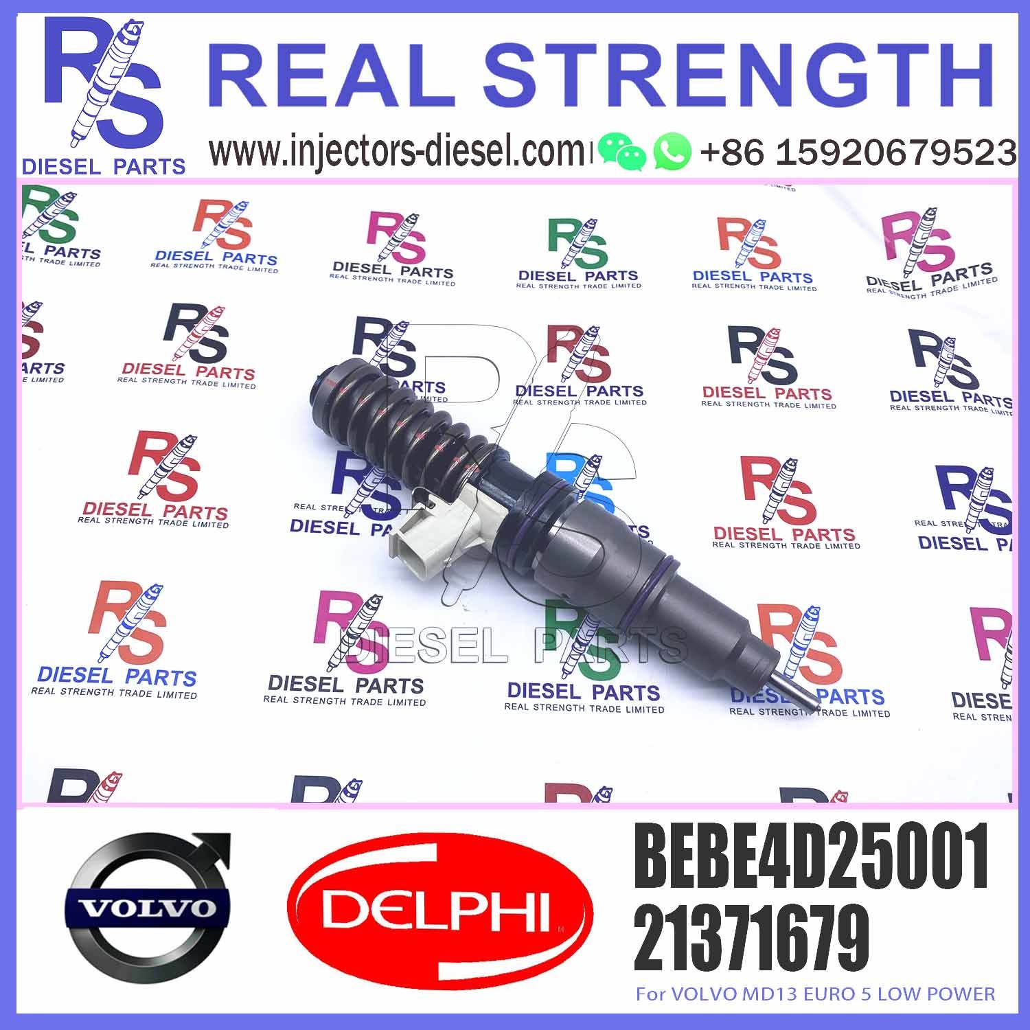 injector common rail injector 3801392 BEBE4D25001 For V-O-L-V MD13 EURO diesel fuel injector BEBE4D25101