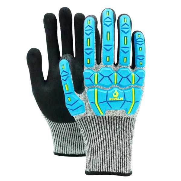 Safety TPR Gloves Vibration Resistant Impact Resistant Gloves For Mechanical