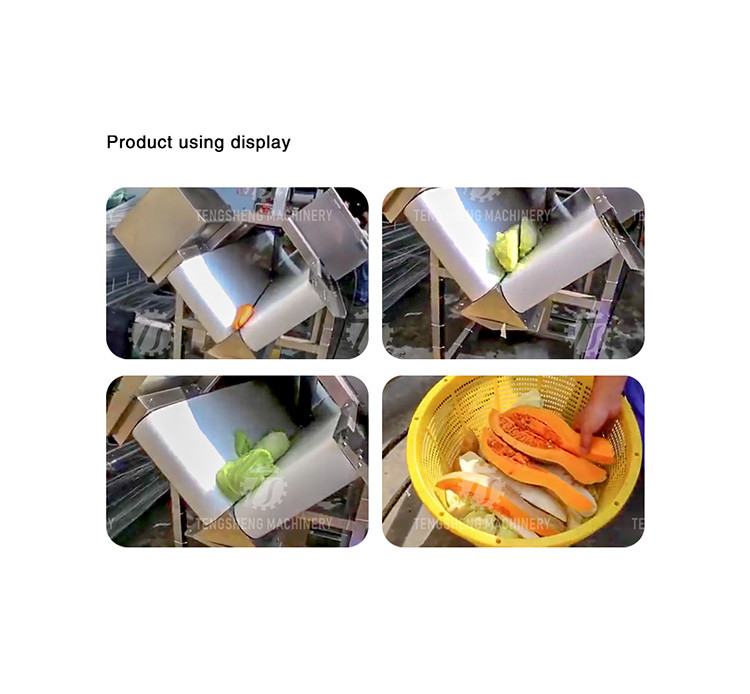 Multifunctional Vegetable Cutting Half Machine 2000KG/H Kitchen Processing Equipment