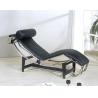 Buy cheap Modern Leisure Black Premium Leather Chaise Lounge Chairs from wholesalers