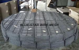 Duplex Stainless Steel Filter Wire Mesh Demister Pads / Coalescer 300 mm - 6000 mm