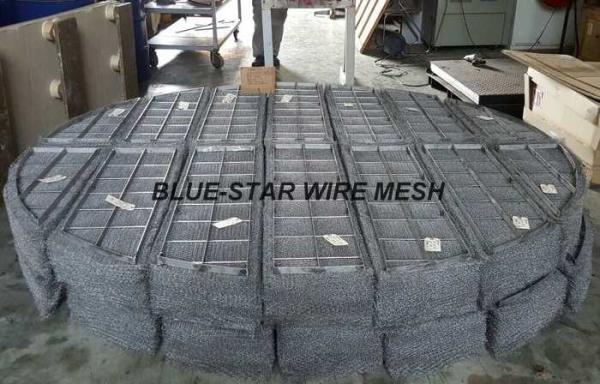 Duplex Stainless Steel Filter Wire Mesh Demister Pads / Coalescer 300 mm - 6000