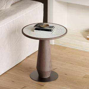 Wholesale Oak Metal Marble End Tables Veneer Metal Side Table With Marble Top from china suppliers