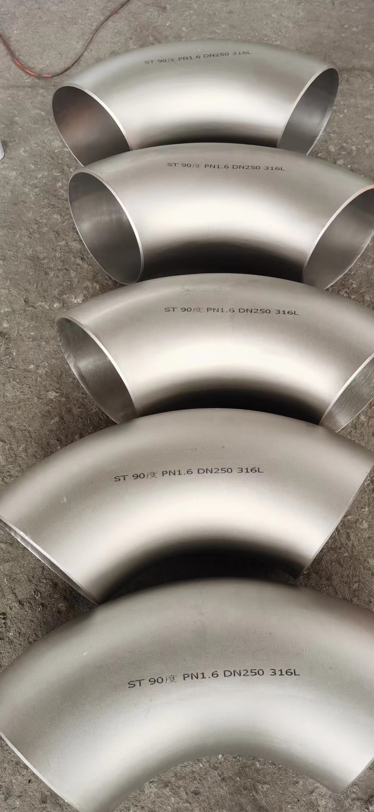 45 90 Degree 1 Inch Stainless Steel Elbow Dn10-200 Forged