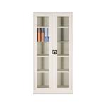 0.5~1.2mm Thickness Metal Steel Library Bookshelves With Glass Door