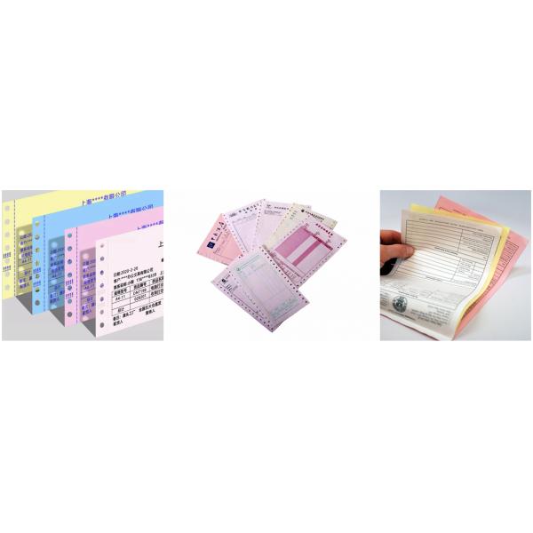 Multi-Colored Carbonless Paper High Smooth Self Contained NCR Receipt Paper
